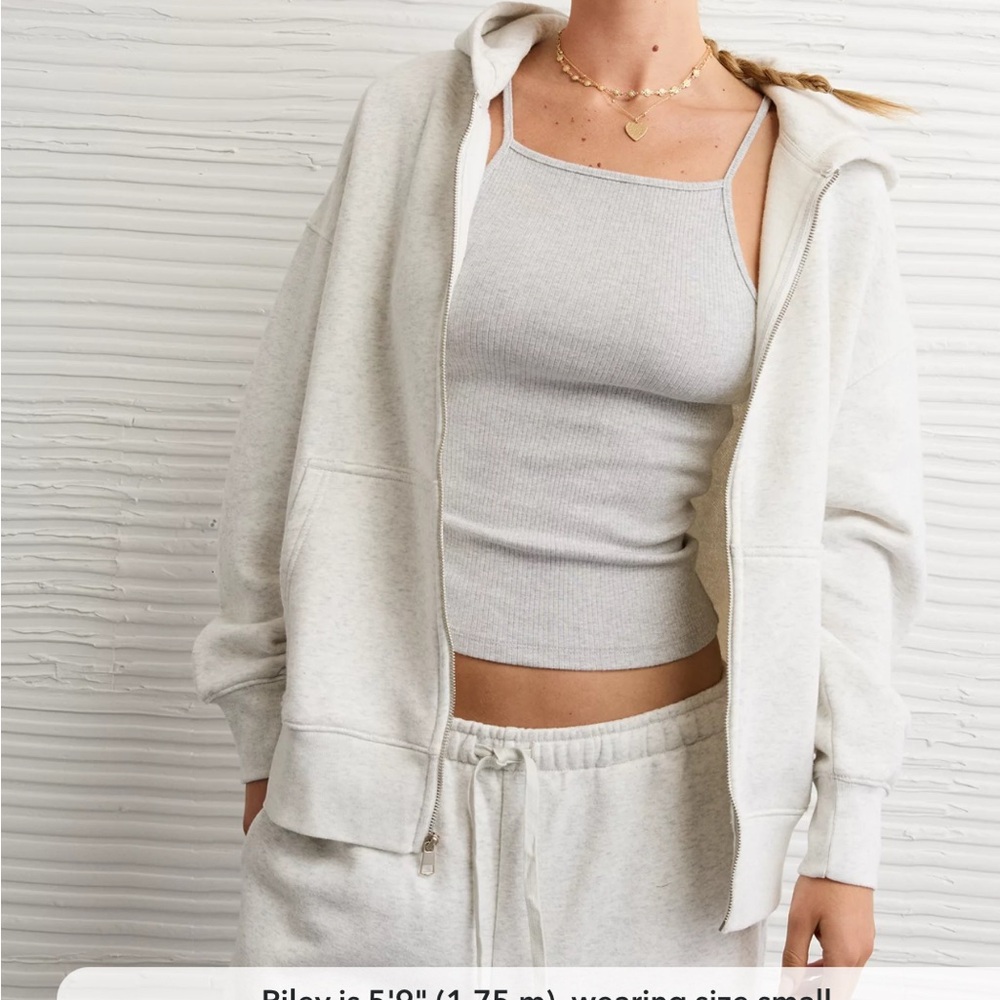 American Eagle Oversize Full Zip Hoodie